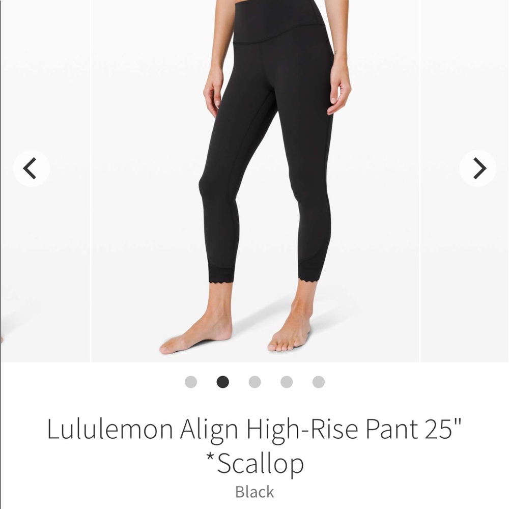 Lululemon Align Scalloped Hem High-Rise Pant 25"
